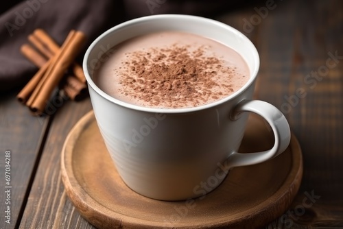 Hot chocolate on a table