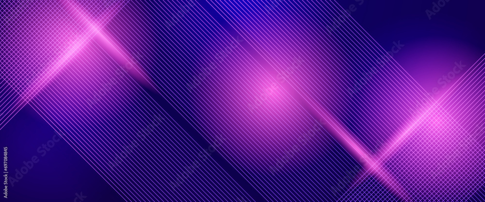Blue and purple violet vector 3D abstract line modern tech futuristic glow banner Modern lines pattern futuristic technology concept banner for cover, poster, presentation, website Blue and purple violet vector 3D abstract line modern tech futuristic glow banner Modern lines pattern futuristic technology concept banner for cover, poster, presentation, website