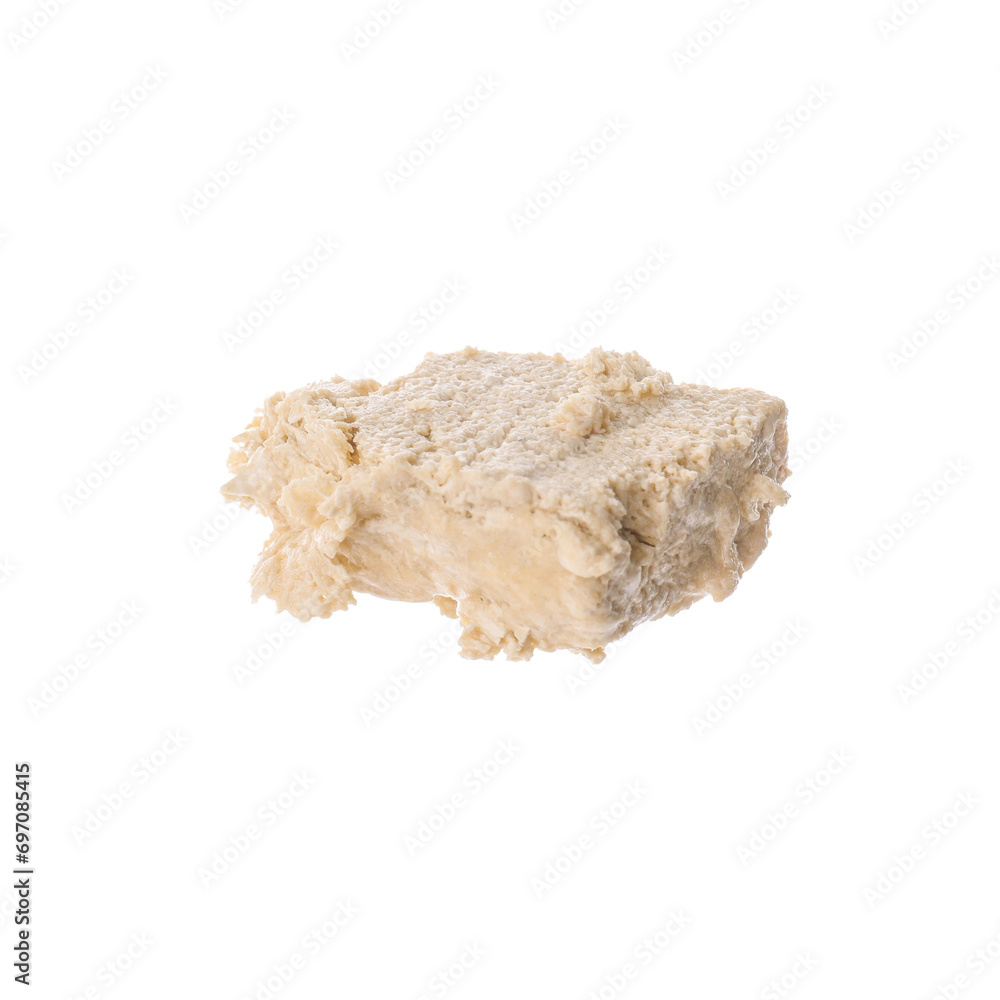 One piece of tasty halva isolated on white One piece of tasty halva isolated on white
