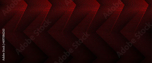 Black and red vector 3d futuristic tech glow and shinning line simple modern abstract banner Elegant modern futuristic design with shiny lines pattern for banner, brochure, cover, flyer, poster