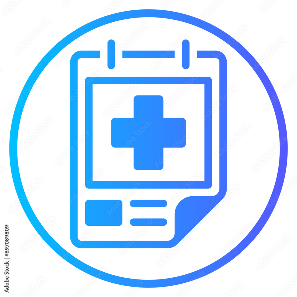 Obraz premium poster gradient icon