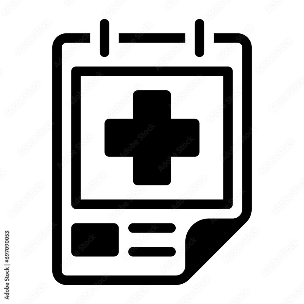 Obraz premium poster glyph icon