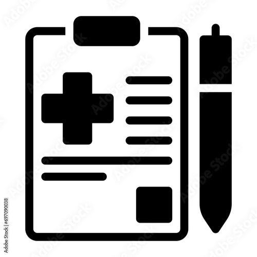 medical checkup glyph icon