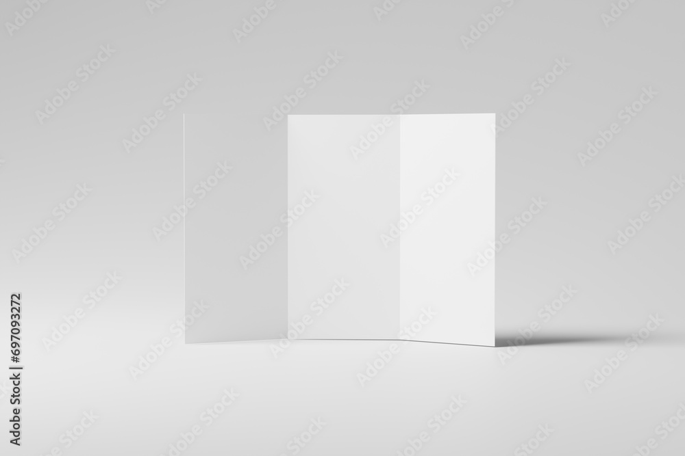 Stand Up Tri-Fold Brochure Mockup Stand Up Tri-Fold Brochure Mockup