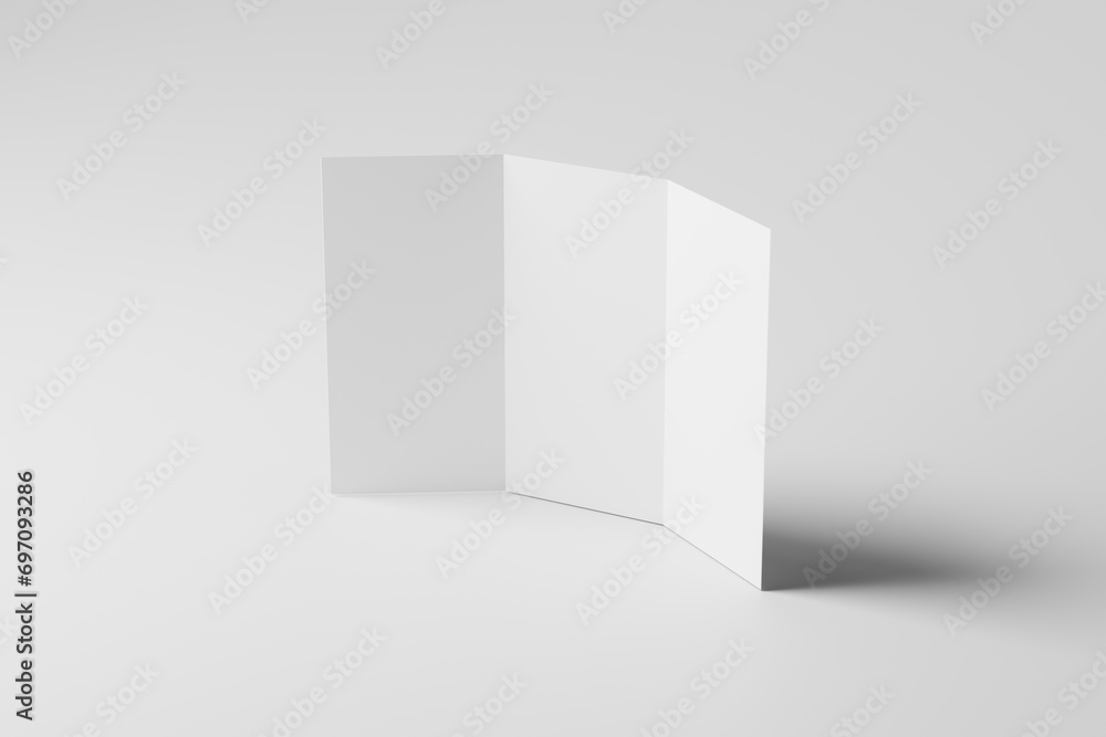 Stand Up Tri-Fold Brochure Mockup Stand Up Tri-Fold Brochure Mockup