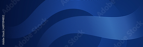 abstract futuristic dark blue background with glowing lines