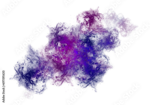 Deep Purple and Deep Blue Gradient Galaxy Transparent Graphic Background