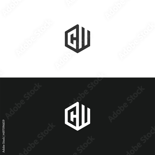 CW logo. C W design. White CW letter. CW, C W letter logo design. Initial letter CW linked circle uppercase monogram logo. C W letter logo vector design.	
