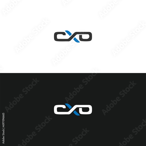 CXO logo. C X O design. White CXO letter. CXO, C X O letter logo design. Initial letter CXO linked circle uppercase monogram logo. C X O letter logo vector design.	
