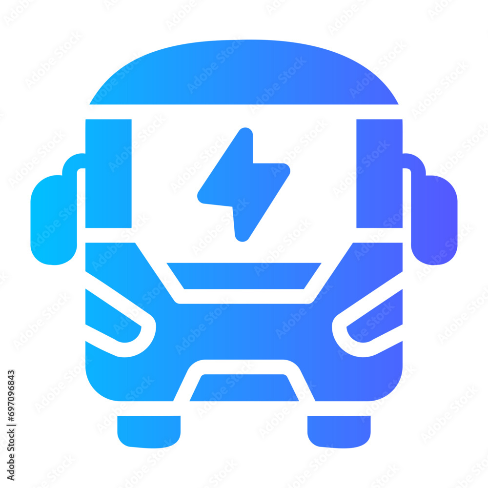 Obraz premium electric bus Gradient icon