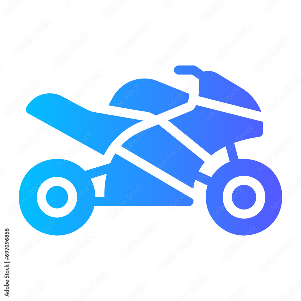 Fototapeta premium motorcycle Gradient icon
