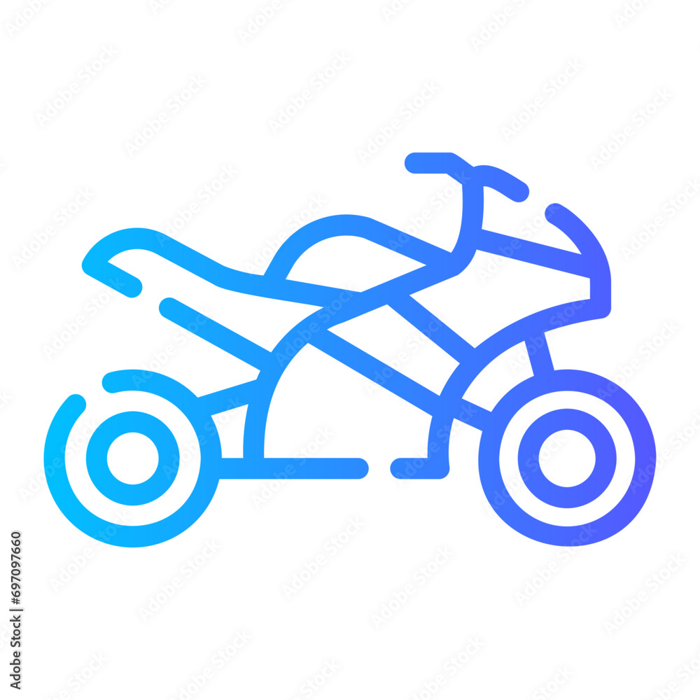 motorcycle Line Gradient Icon motorcycle Line Gradient Icon
