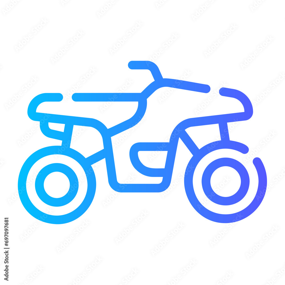 Fototapeta premium atv Line Gradient Icon