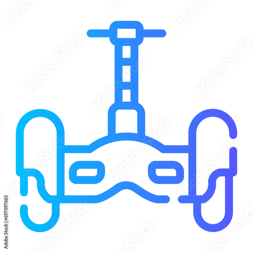 hoverboard Line Gradient Icon