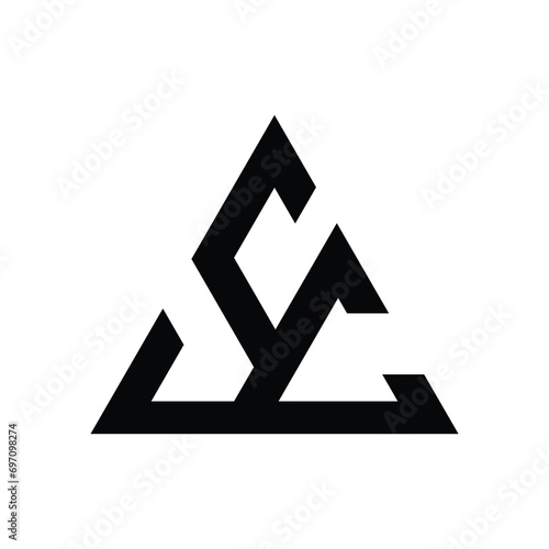 letter sc logo design
