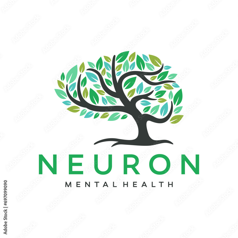 Neurology logo design illustration vector template