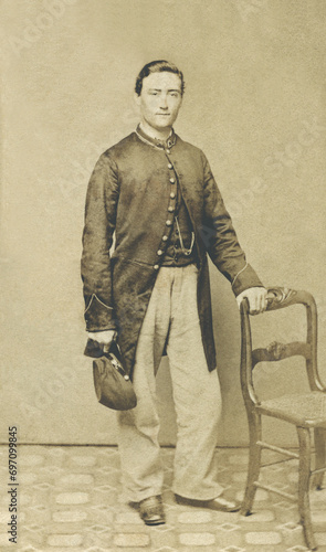 Antique Civil War Era Photo of Union Soldier 1863