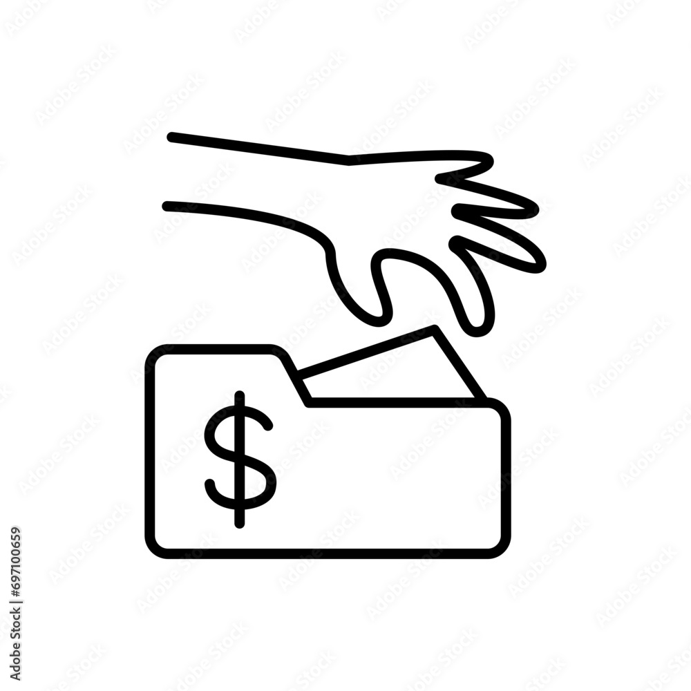 Pickpocket icons, crime minimalist vector illustration ,simple transparent graphic element .Isolated on white background Pickpocket icons, crime minimalist vector illustration ,simple transparent graphic element .Isolated on white background