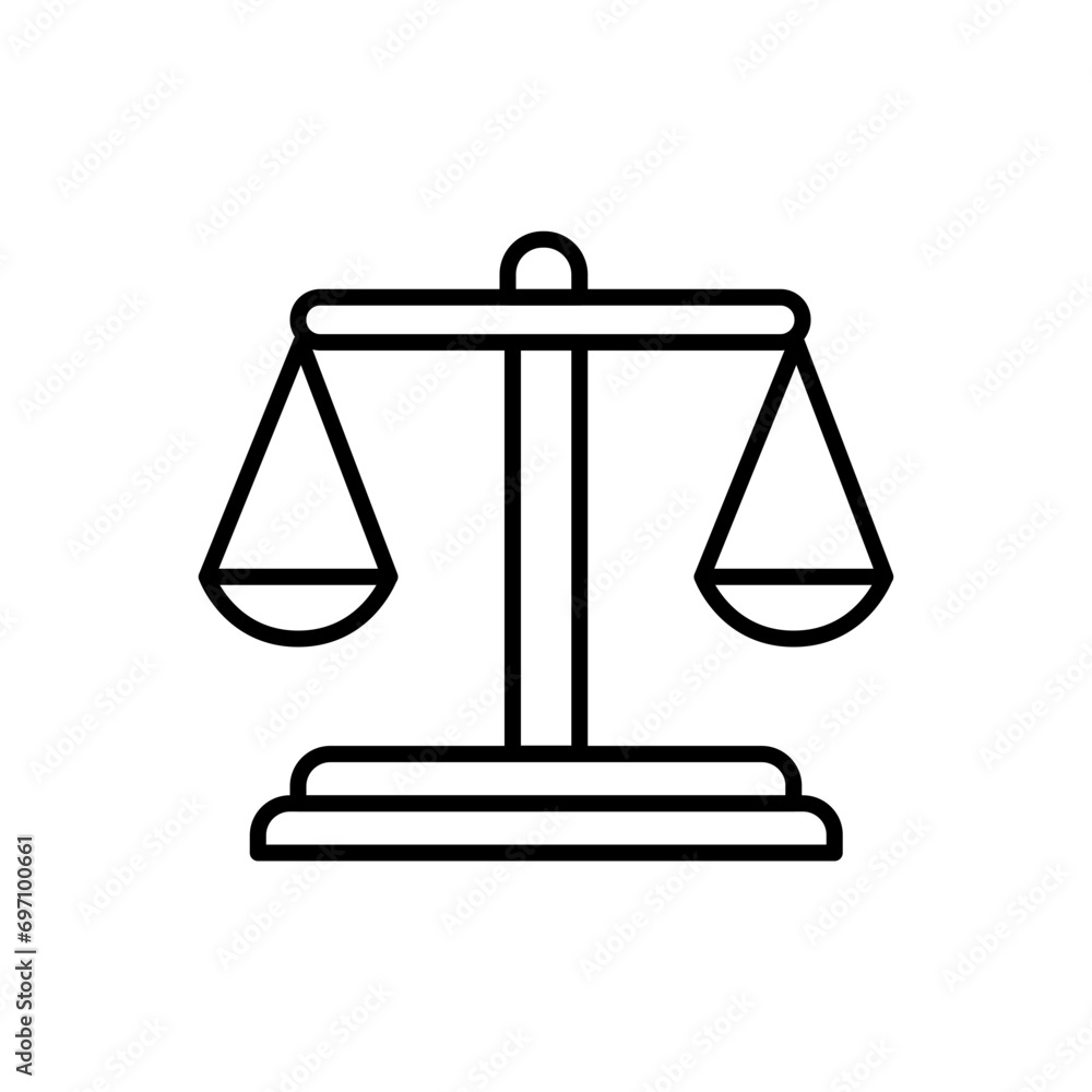 Scales icons, minimalist vector illustration ,simple transparent graphic element .Isolated on white background Scales icons, minimalist vector illustration ,simple transparent graphic element .Isolated on white background