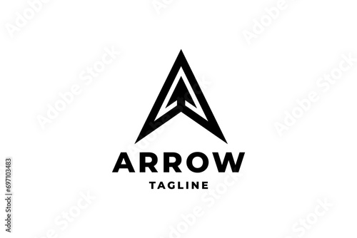 Arrowhead logo icon design template flat vector for Archer Archery Outdoor Apparel Gear Hunter logo design
