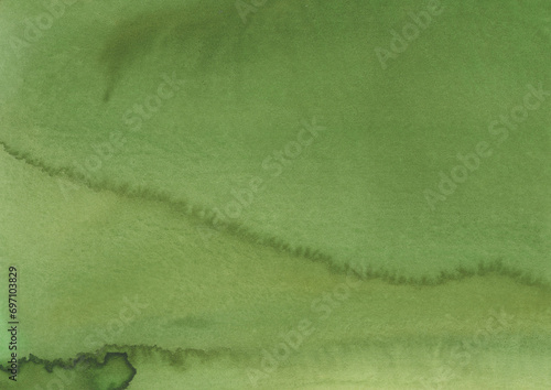 紙の質感のある渋い黄緑色の水彩の背景素材