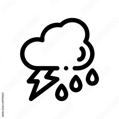 cloud line icon
