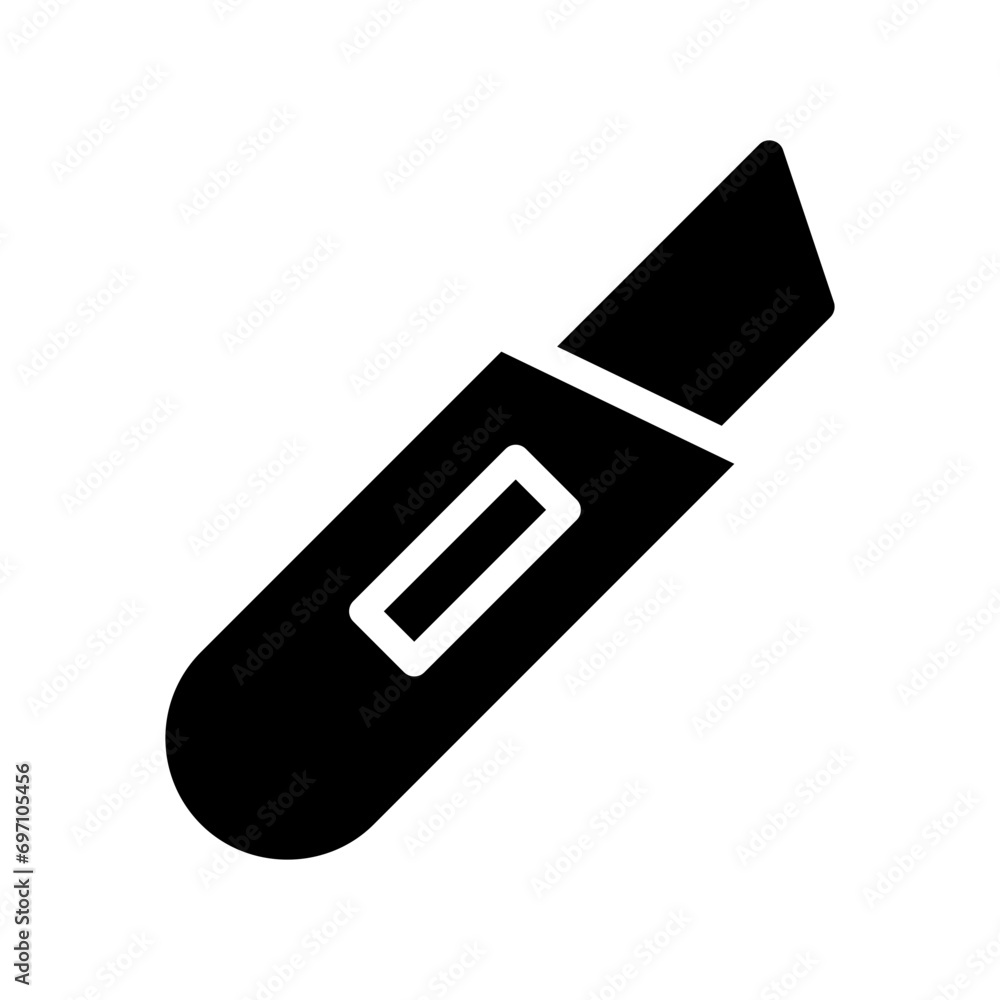utility knife glyph icon utility knife glyph icon