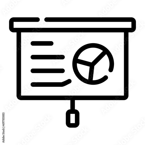 presentation Line Icon