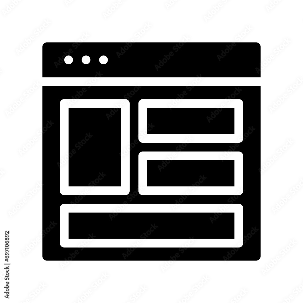 layout glyph icon layout glyph icon