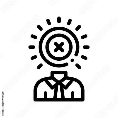 rejected line icon