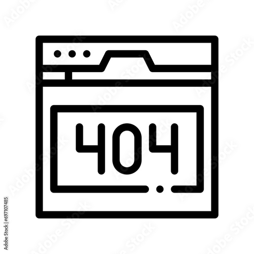 not found line icon