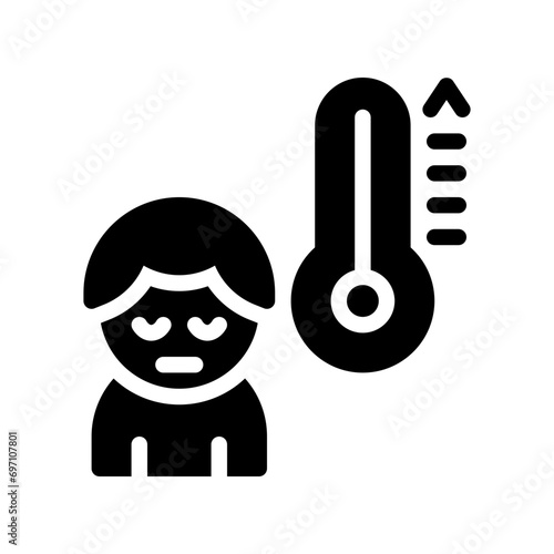 fever glyph icon