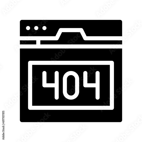 not found glyph icon