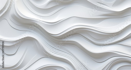 A close up of a white wall with wavy lines