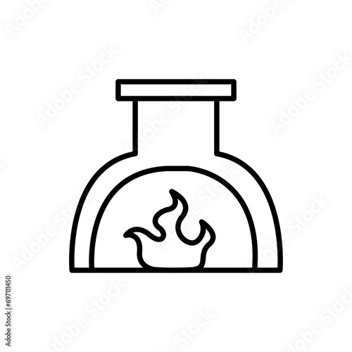 Furnace icons, minimalist vector illustration ,simple transparent graphic element .Isolated on white background