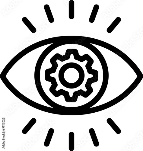 Project Vision Line Icon