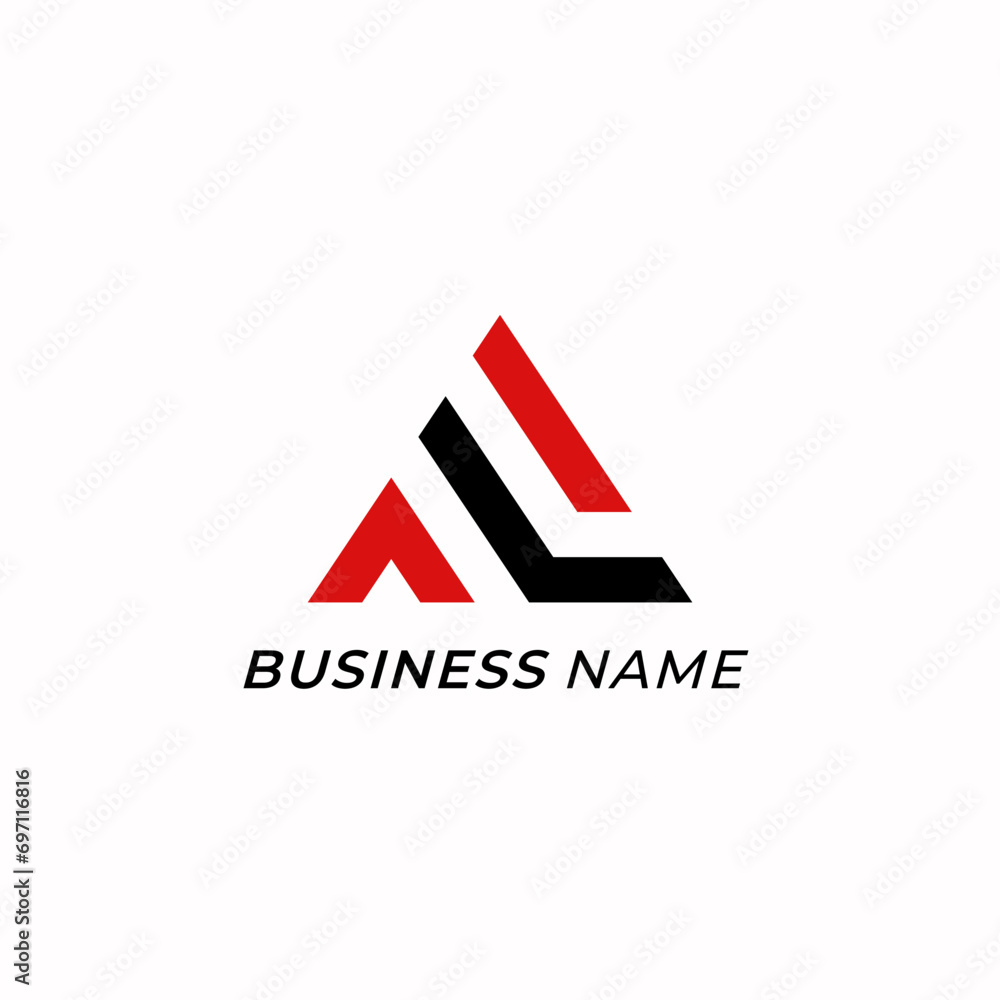 design logo creative triangle and letter A design logo creative triangle and letter A