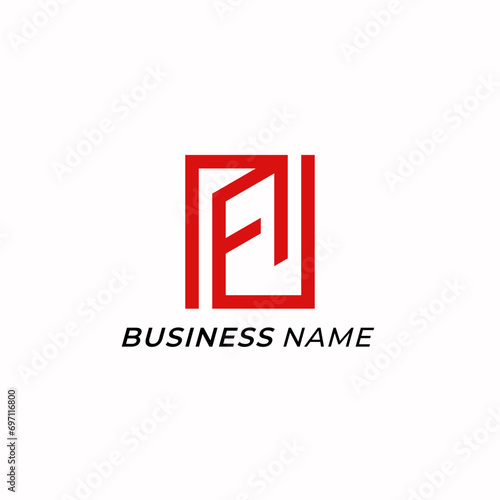 design logo creative square and letter A