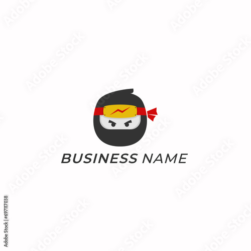 design logo creative head ninja © Decky