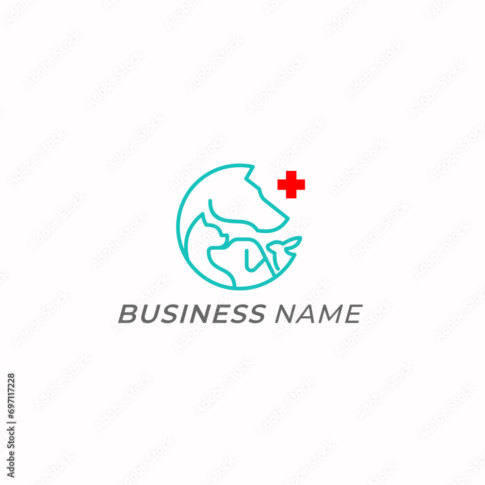 design logo creative animal pet clinic