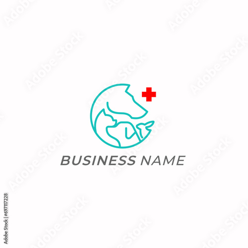design logo creative animal pet clinic