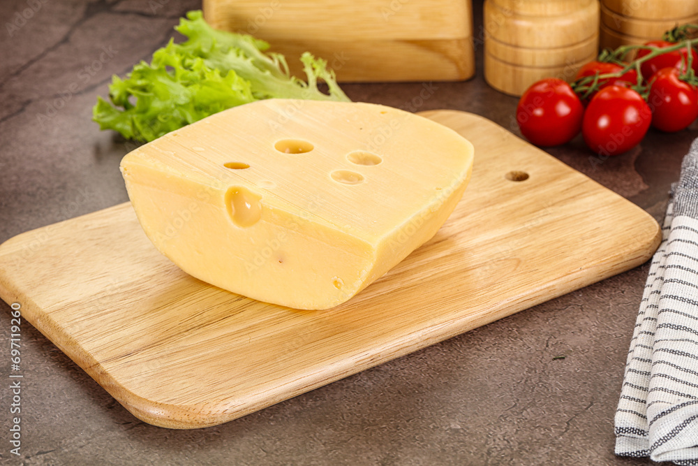 Gourmet Maasdam cheese with hole Gourmet Maasdam cheese with hole