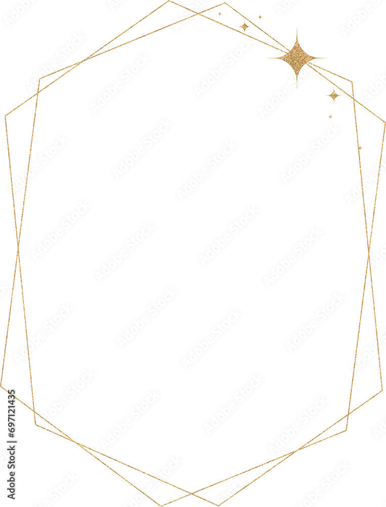 Gold Glitter Frame Gold Glitter Frame