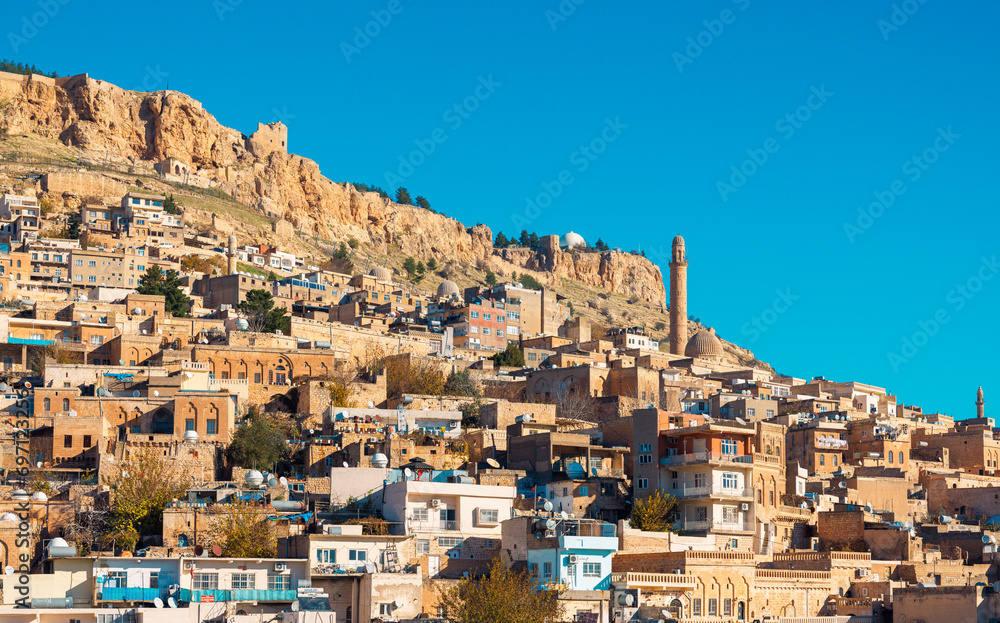Panorama of Mardin city in Turkey