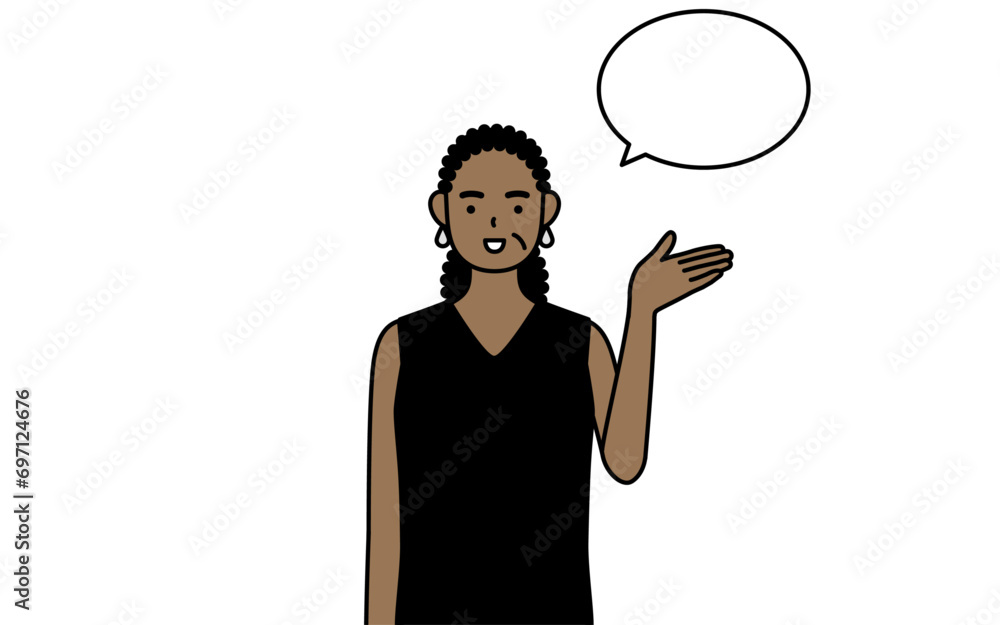 African-American senior woman giving directions, with a wipeout. African-American senior woman giving directions, with a wipeout.