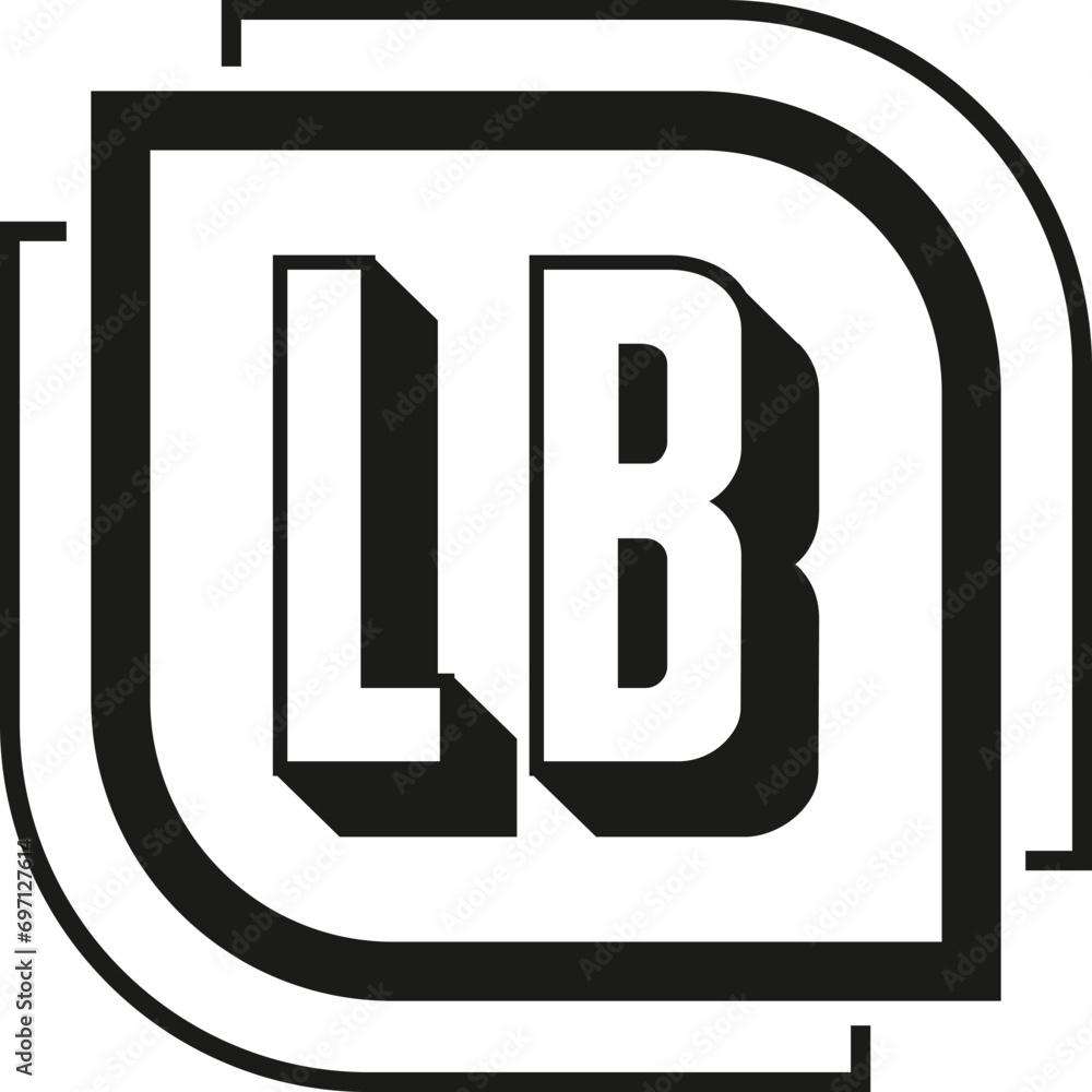 LB letter logo design on white background. LB logo. LB creative initials letter Monogram logo icon concept. LB letter design LB letter logo design on white background. LB logo. LB creative initials letter Monogram logo icon concept. LB letter design
