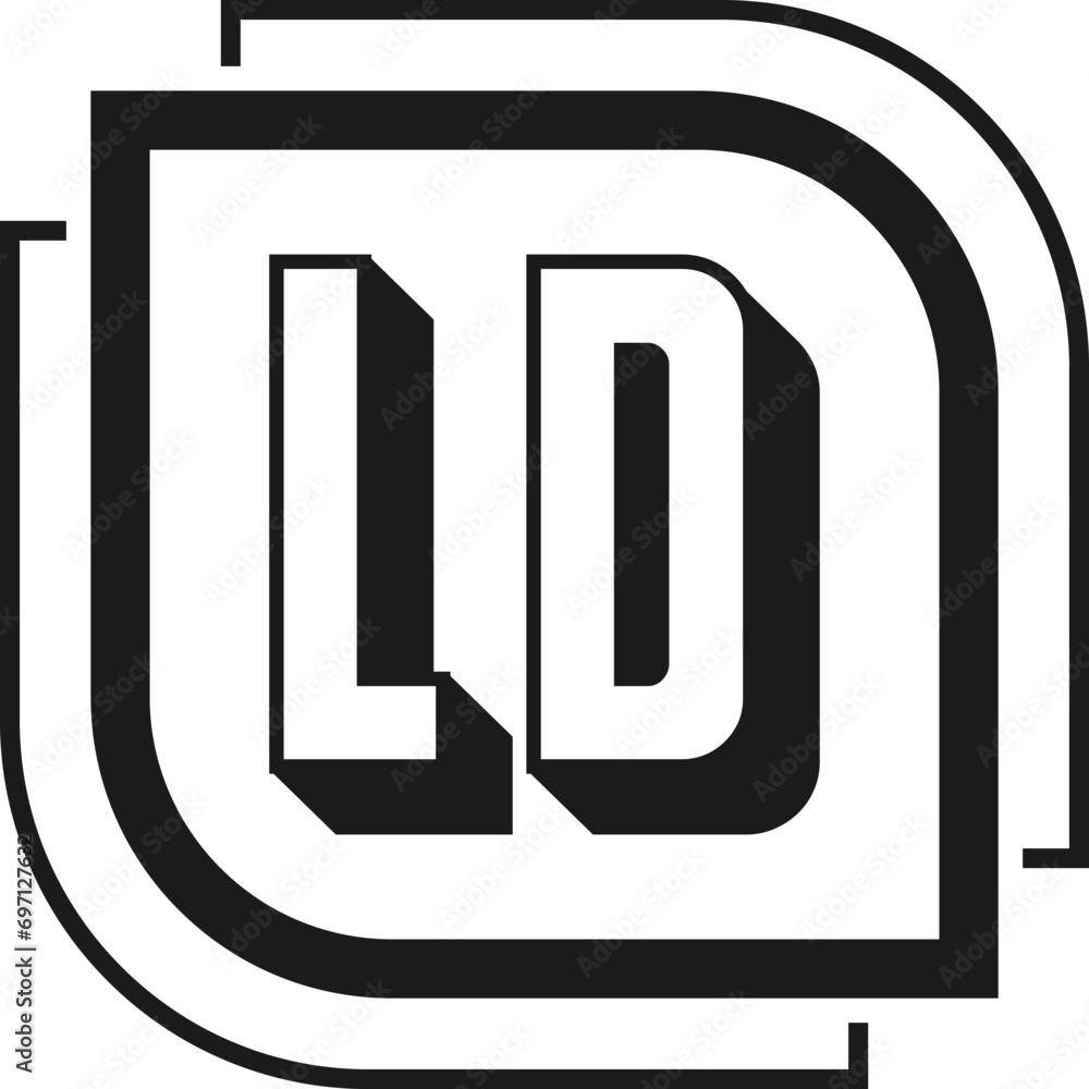 LD letter logo design on white background. LD logo. LD creative initials letter Monogram logo icon concept. LD letter design LD letter logo design on white background. LD logo. LD creative initials letter Monogram logo icon concept. LD letter design