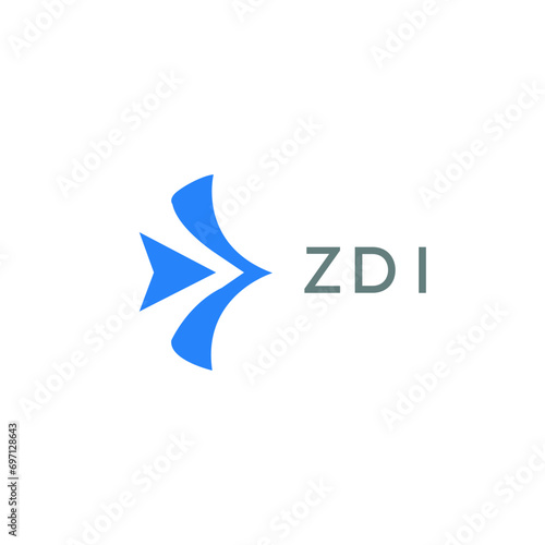 ZDI Letter logo design template vector. ZDI Business abstract connection vector logo. ZDI icon circle logotype.
