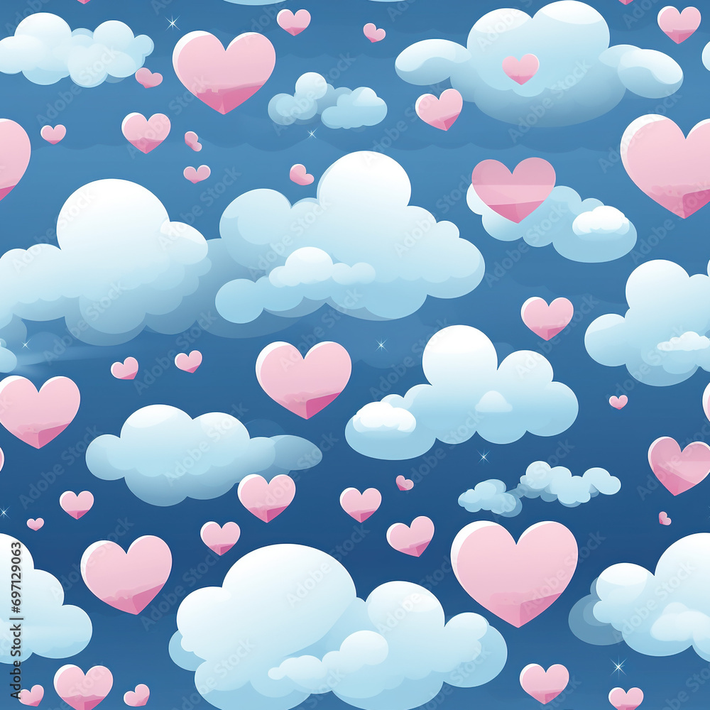 Dreamy Cloud Nine Seamless Patterns