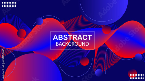 Modern Abstract Wave Background Shapes With Elegant Blue And Red Gradient can be used for landing page, brochure, Vector EPS 10